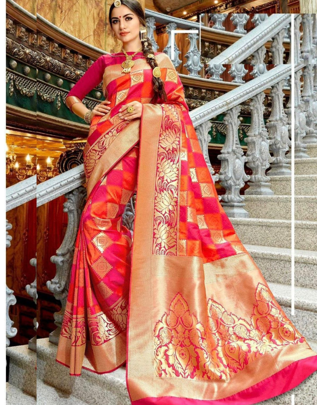 Shreya Pink Soft Silk Saree