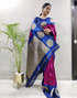 Sonal Blue Just One Minute Ready To Wear Soft Silk Saree