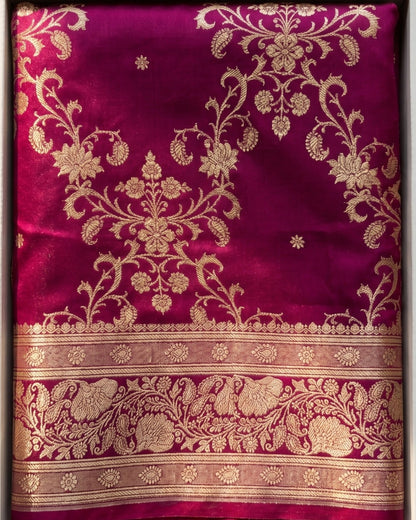 Varnika - Premium Magenta Wedding Saree
