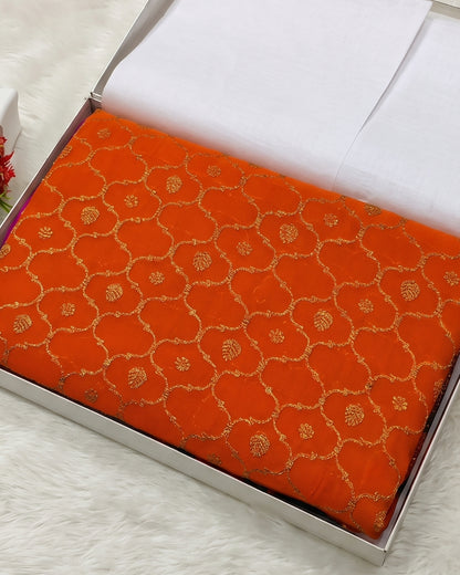 Vedika - Kesari Gold Banarasi Silk Saree