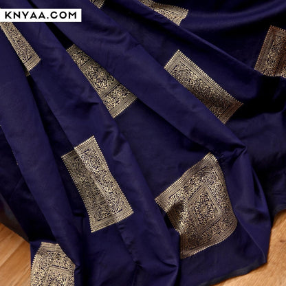 Janvi NavyBlue Soft Silk Saree