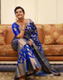 Seema Royal Blue Banarasi Saree