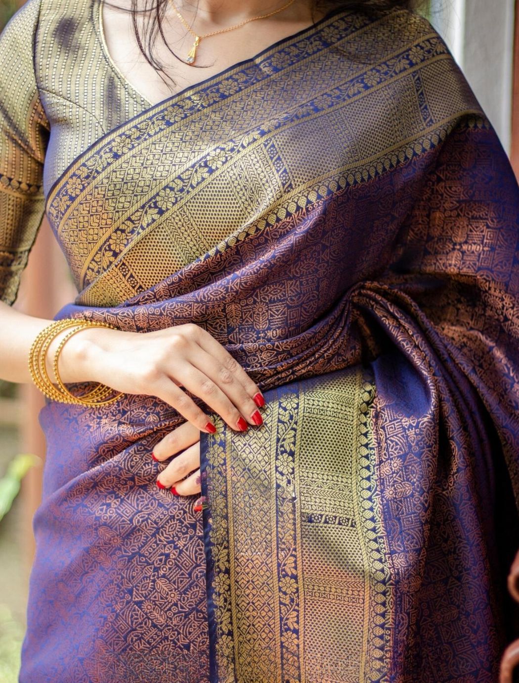 Shriya Purple Coloured Kanchipuram Silk Saree