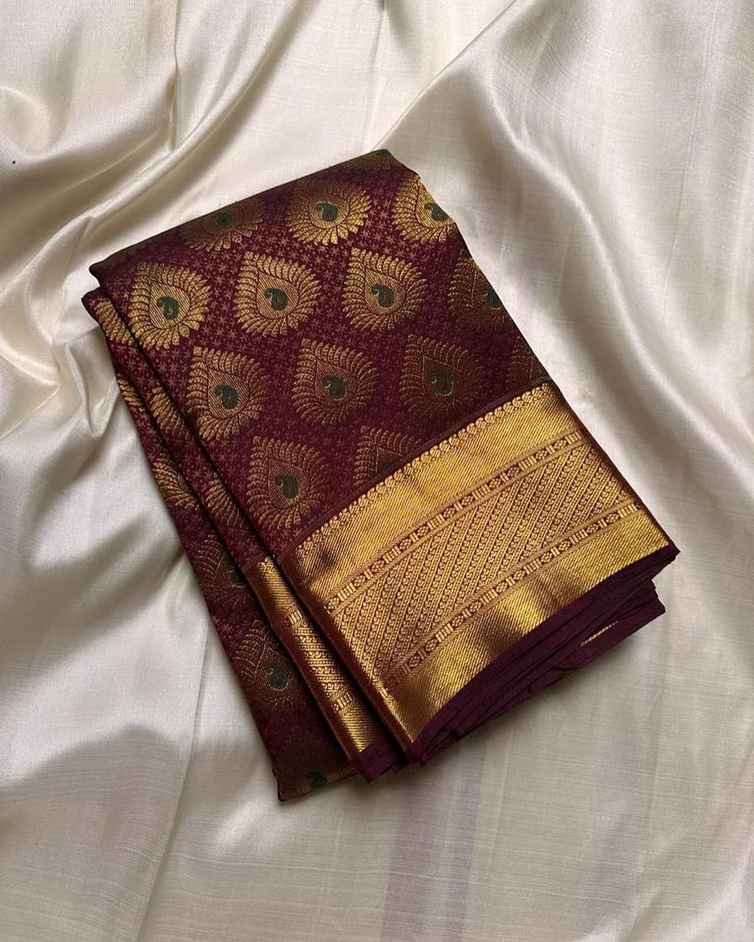 Sita Brown Banarasi Silk Saree