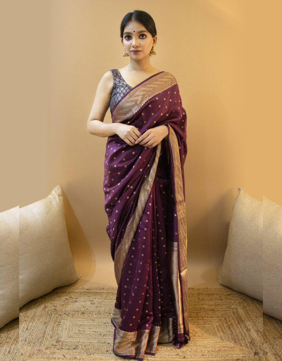 Vani Wine Dola Silk Saree