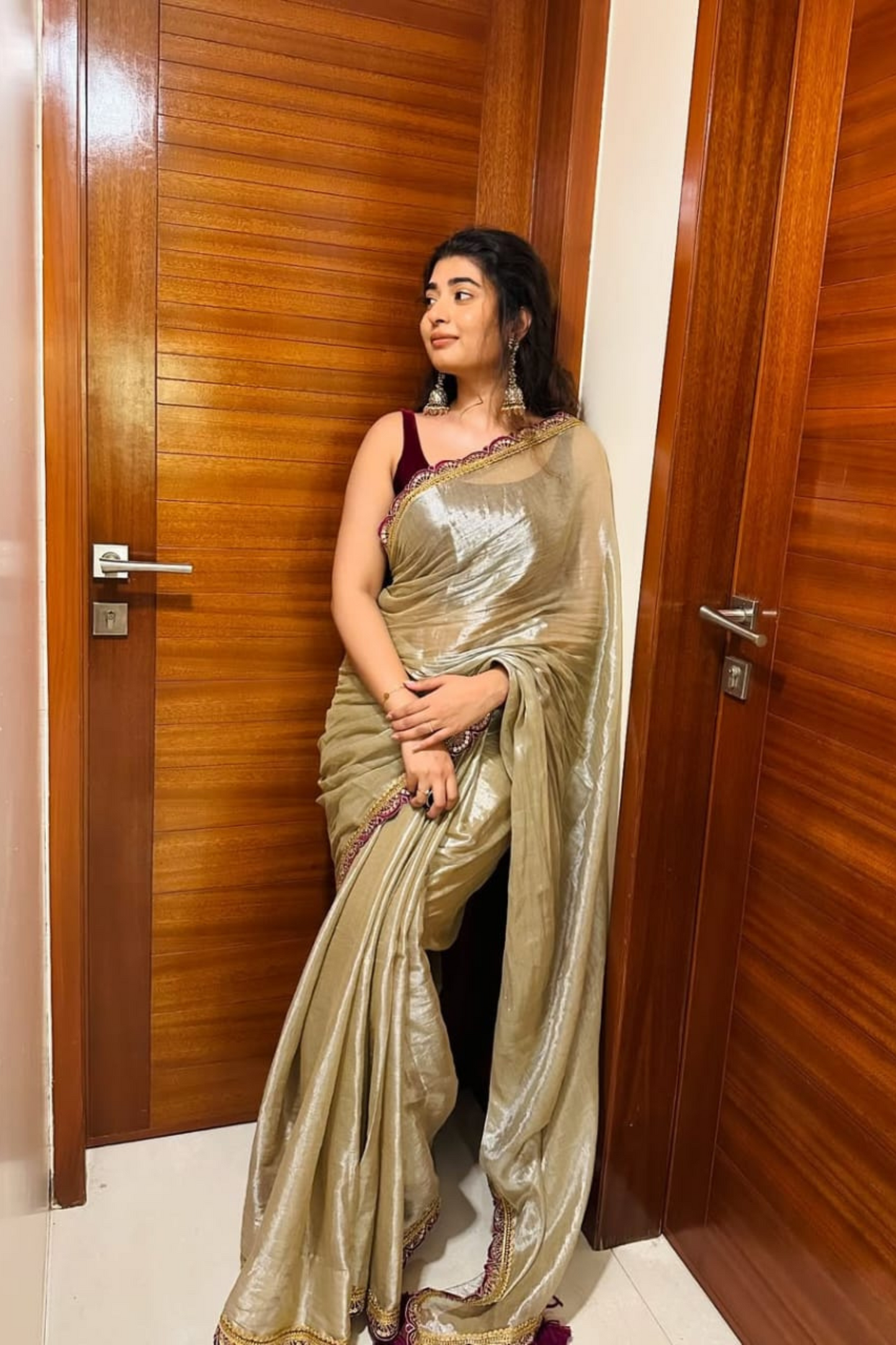 Velvet Touch - Gold - Banarasi Silk Saree