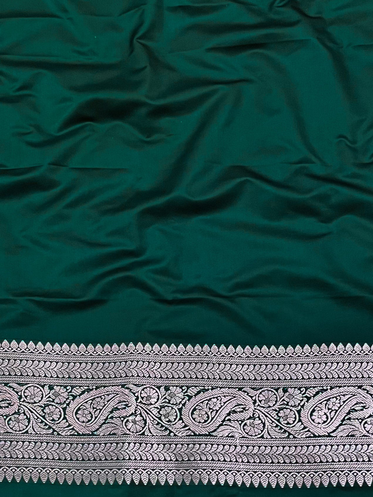 Emerald Glow - Zariknyaa Banarasi Saree