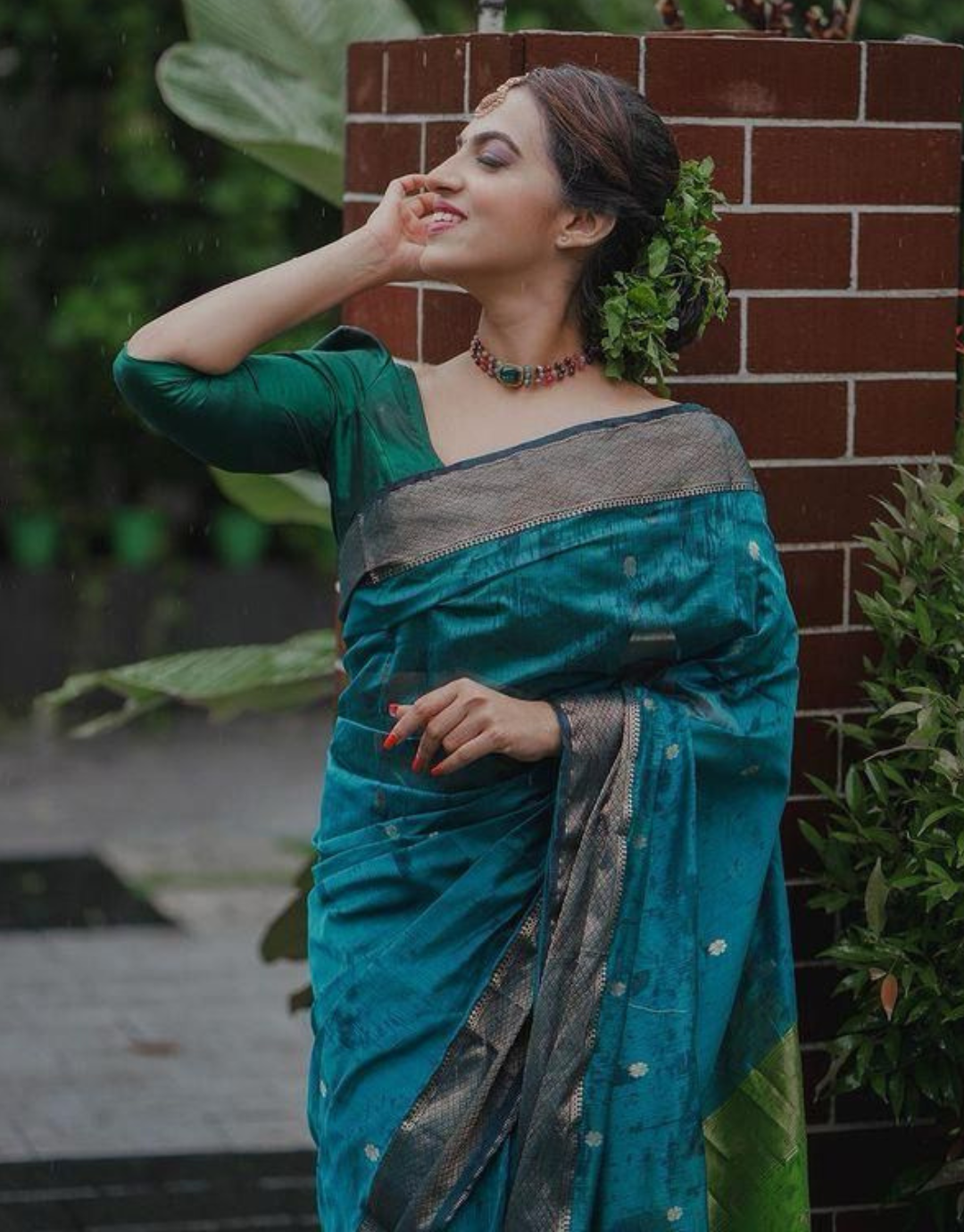 Sita RamaGreen Banarasi Silk Saree