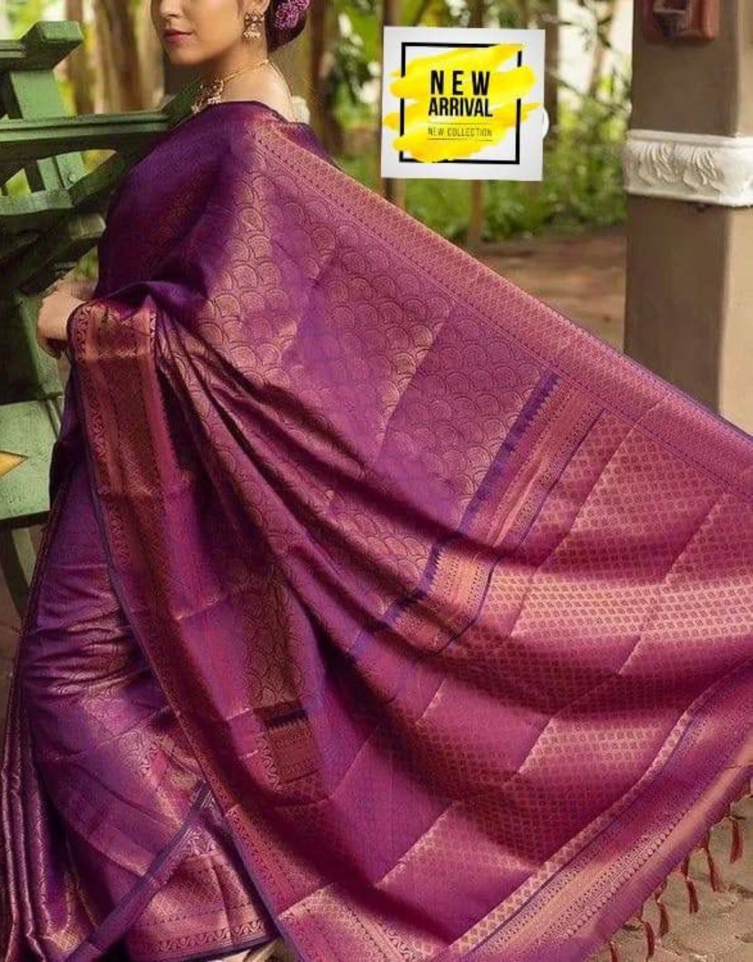 TAPASYA WINE KANCHIPURAM SOFT SILK SAREE