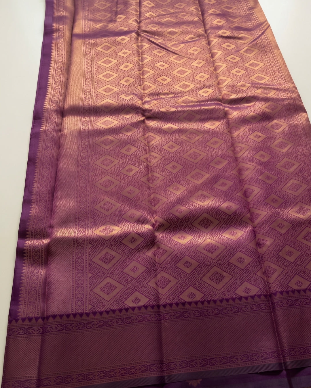 Chaya - Elegant Champagne Silk Heritage Drape