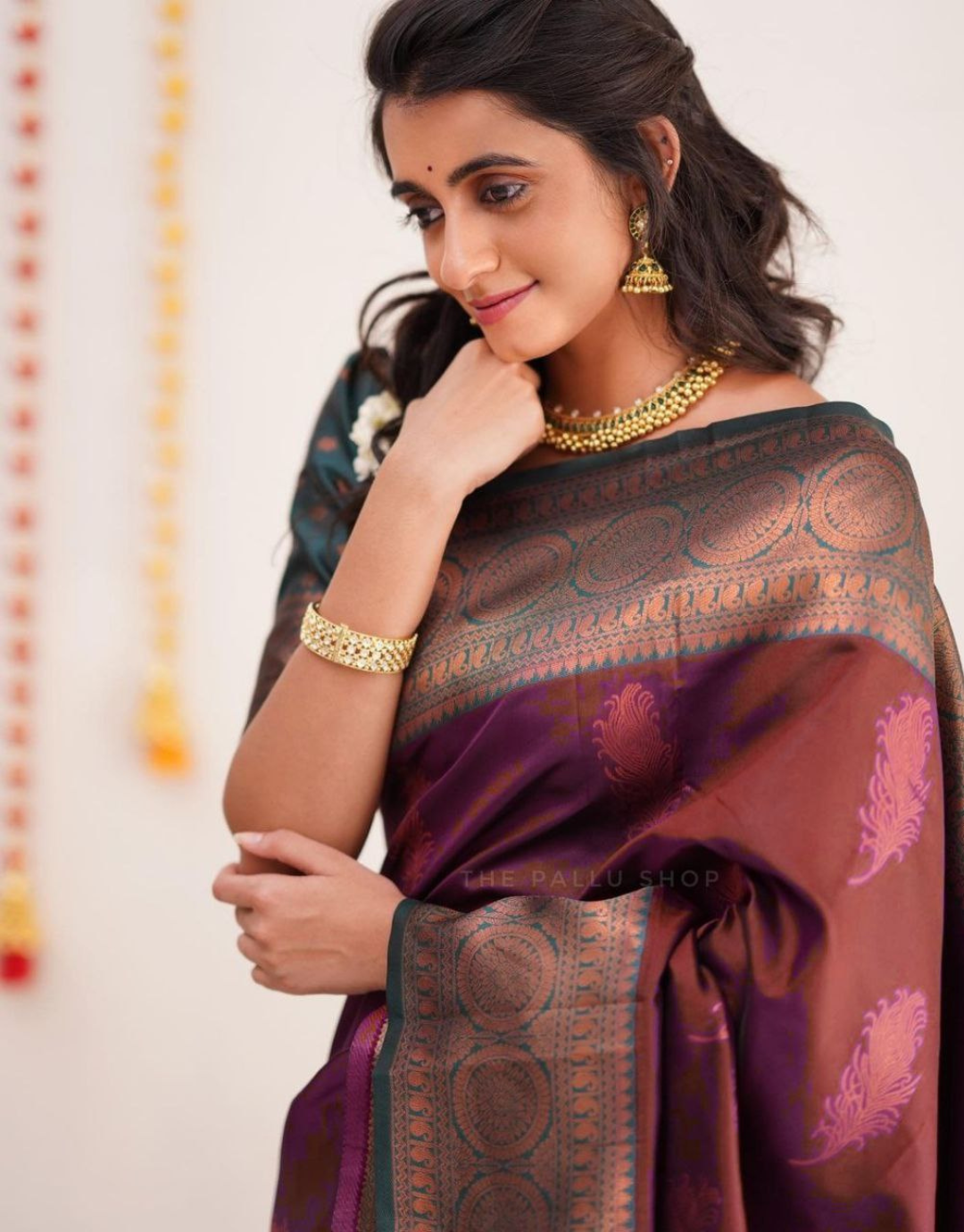 Vandana Brown Soft Silk Saree