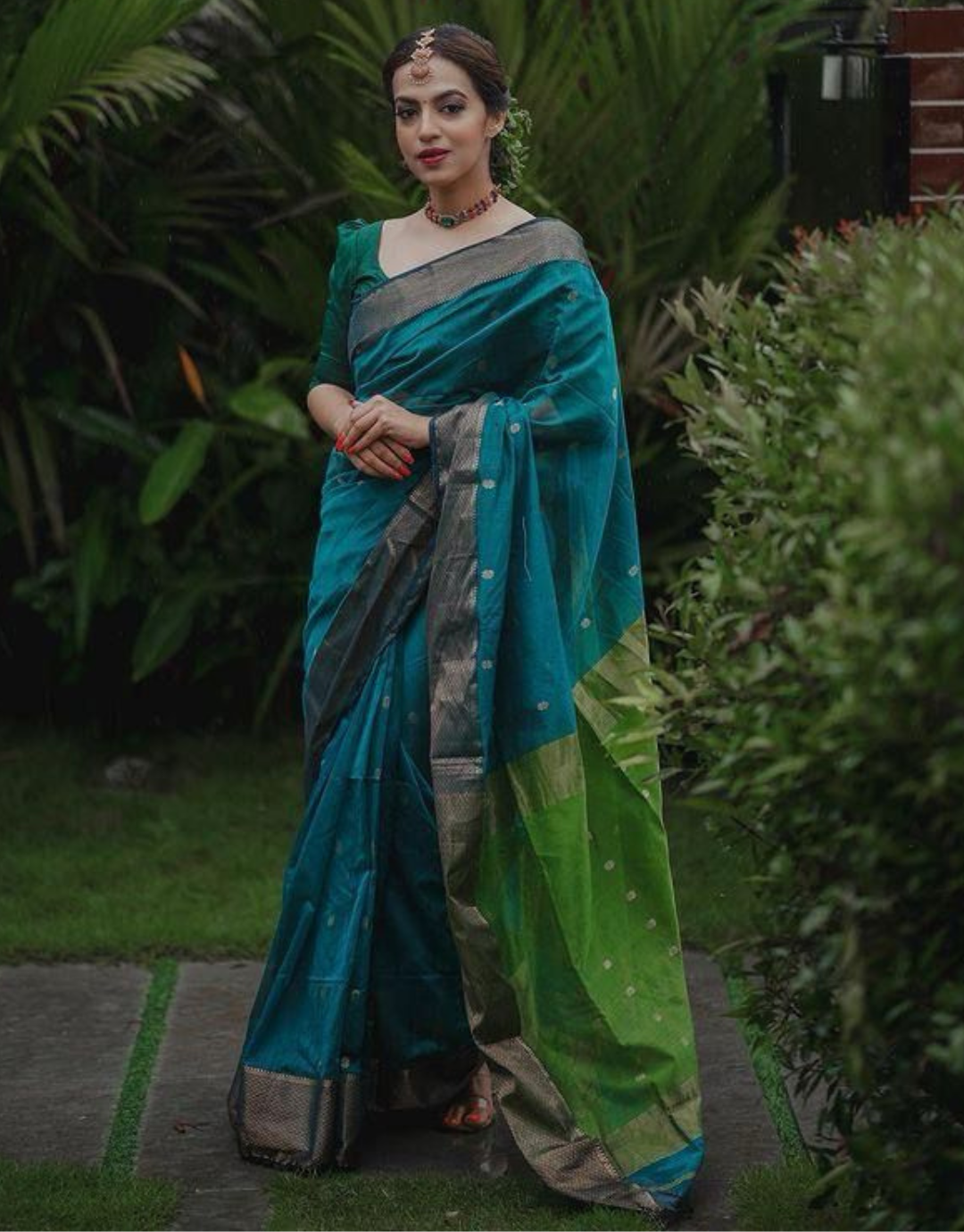 Sita RamaGreen Banarasi Silk Saree