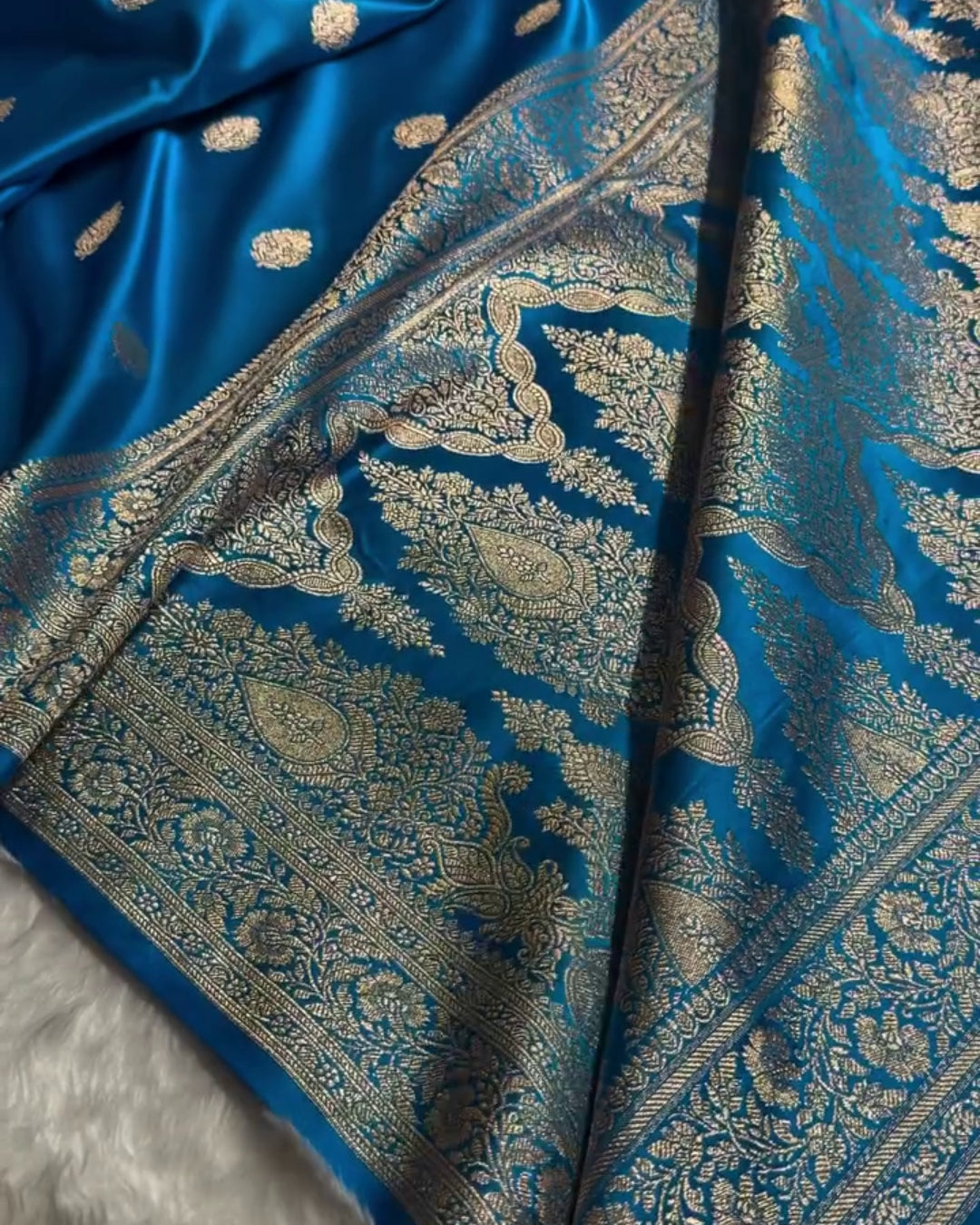 Ishani - Royal Blue Banarasi Zari Elegance