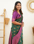 Kriti Green Soft Silk Saree