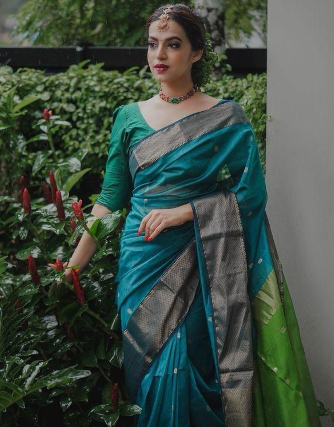 Sita RamaGreen Banarasi Silk Saree