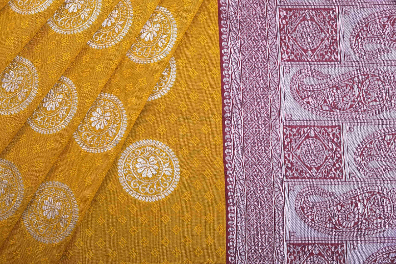 Veera Yellow Soft Silk Saree