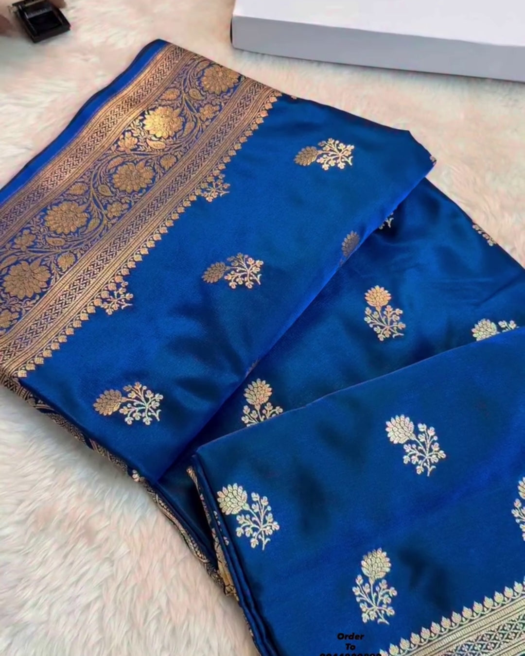 Tanvi - Royal Blossom Banarasi Silk Saree