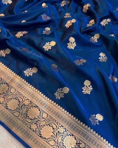 Tanvi - Royal Blossom Banarasi Silk Saree