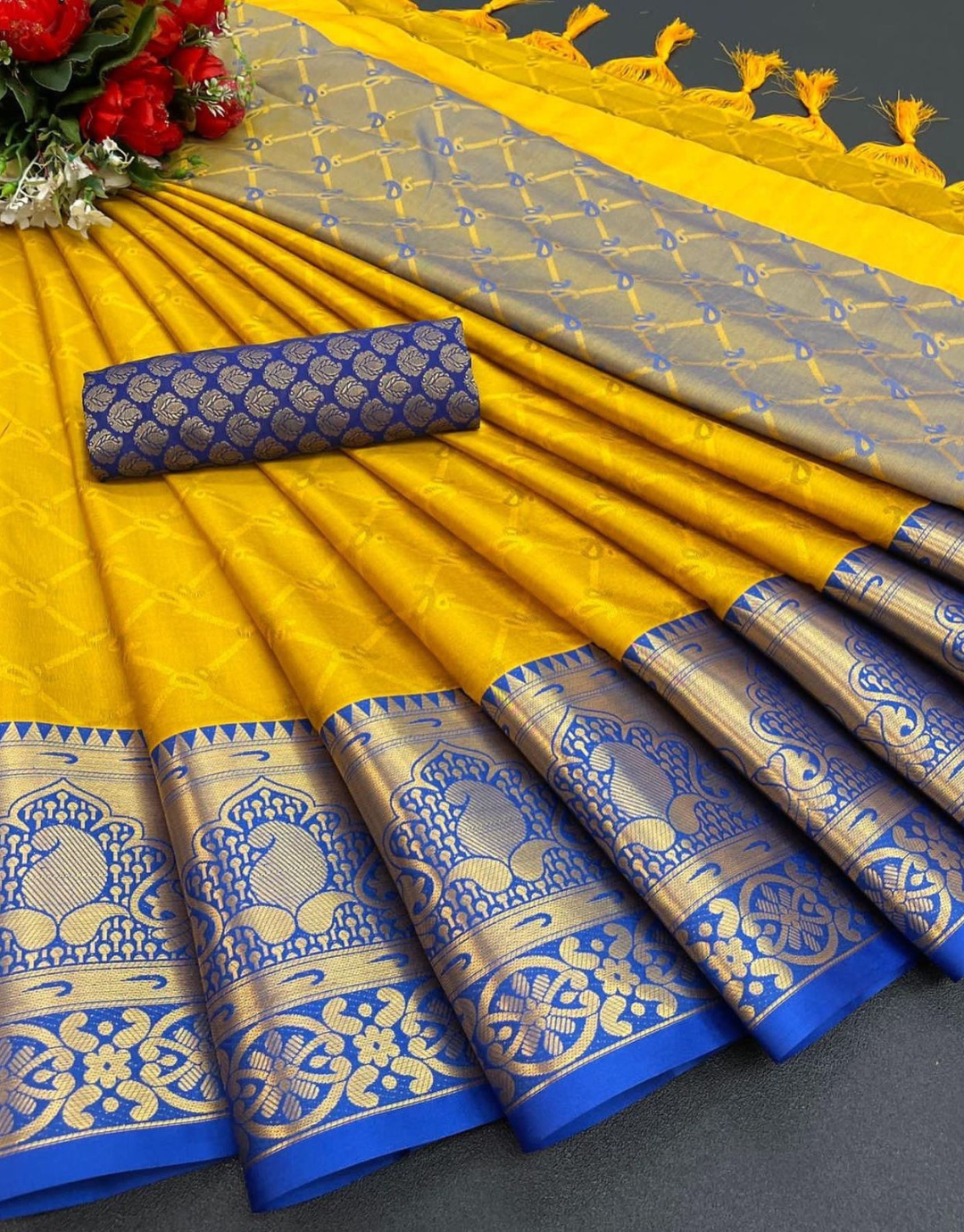 Kiara Yellow Soft Silk Saree