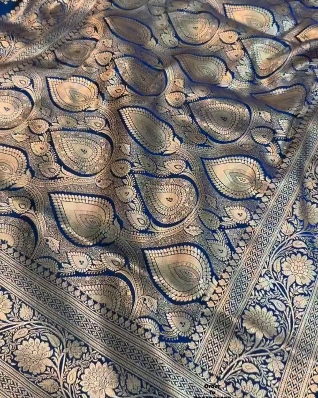 Tanvi - Royal Blossom Banarasi Silk Saree