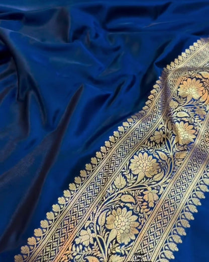 Tanvi - Royal Blossom Banarasi Silk Saree