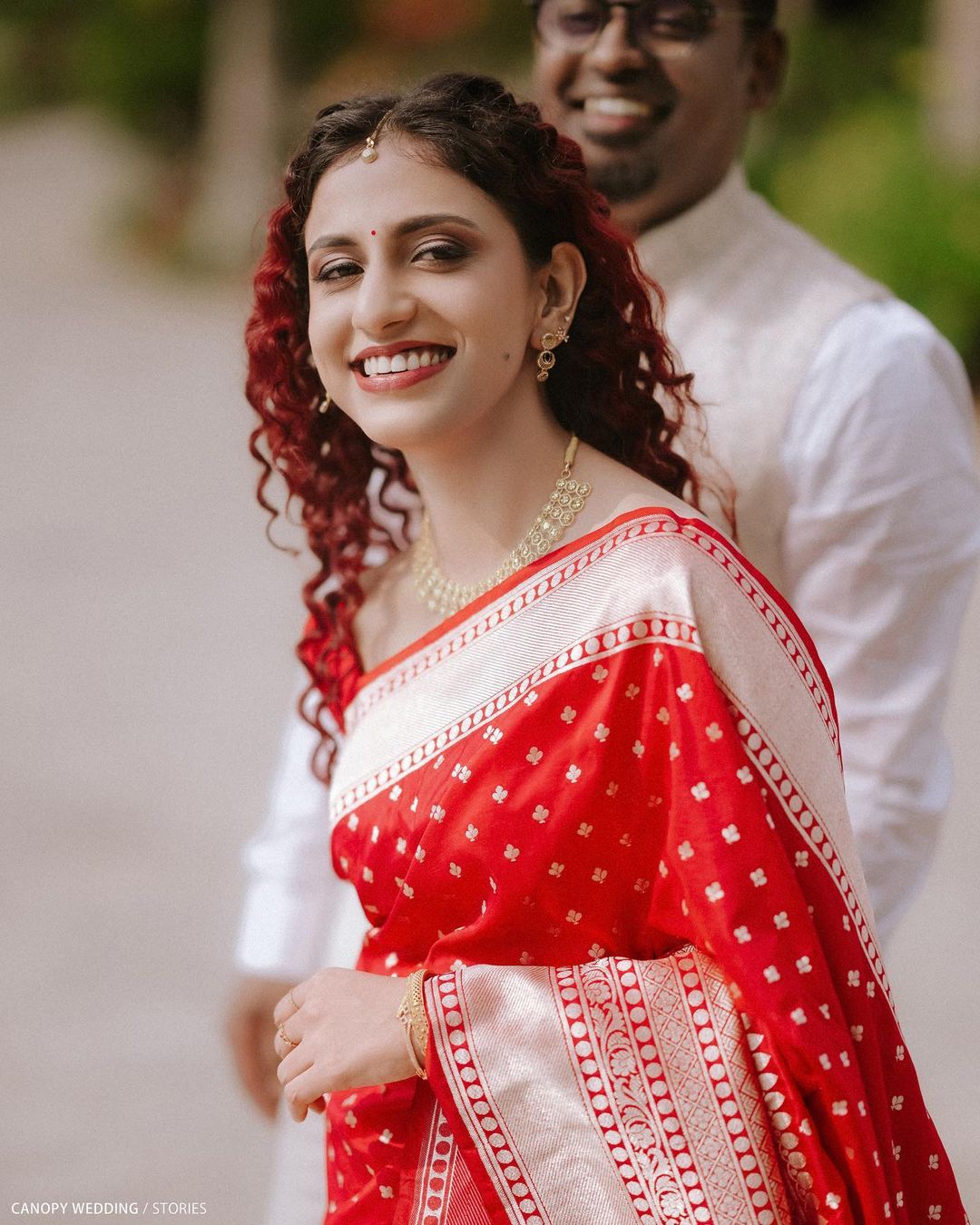 Neela Red Soft Silk Saree