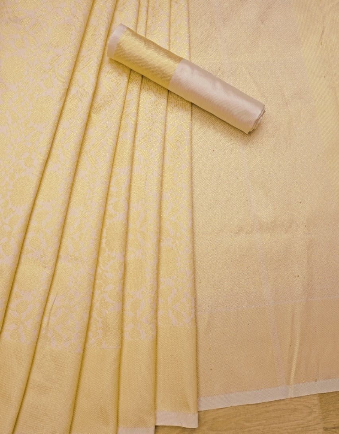 Neema Beige Soft Silk saree