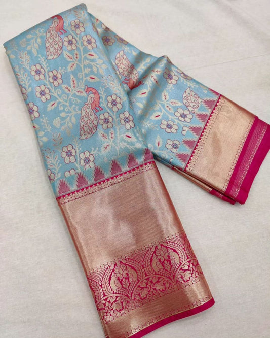 Hari Sky Soft Silk Saree