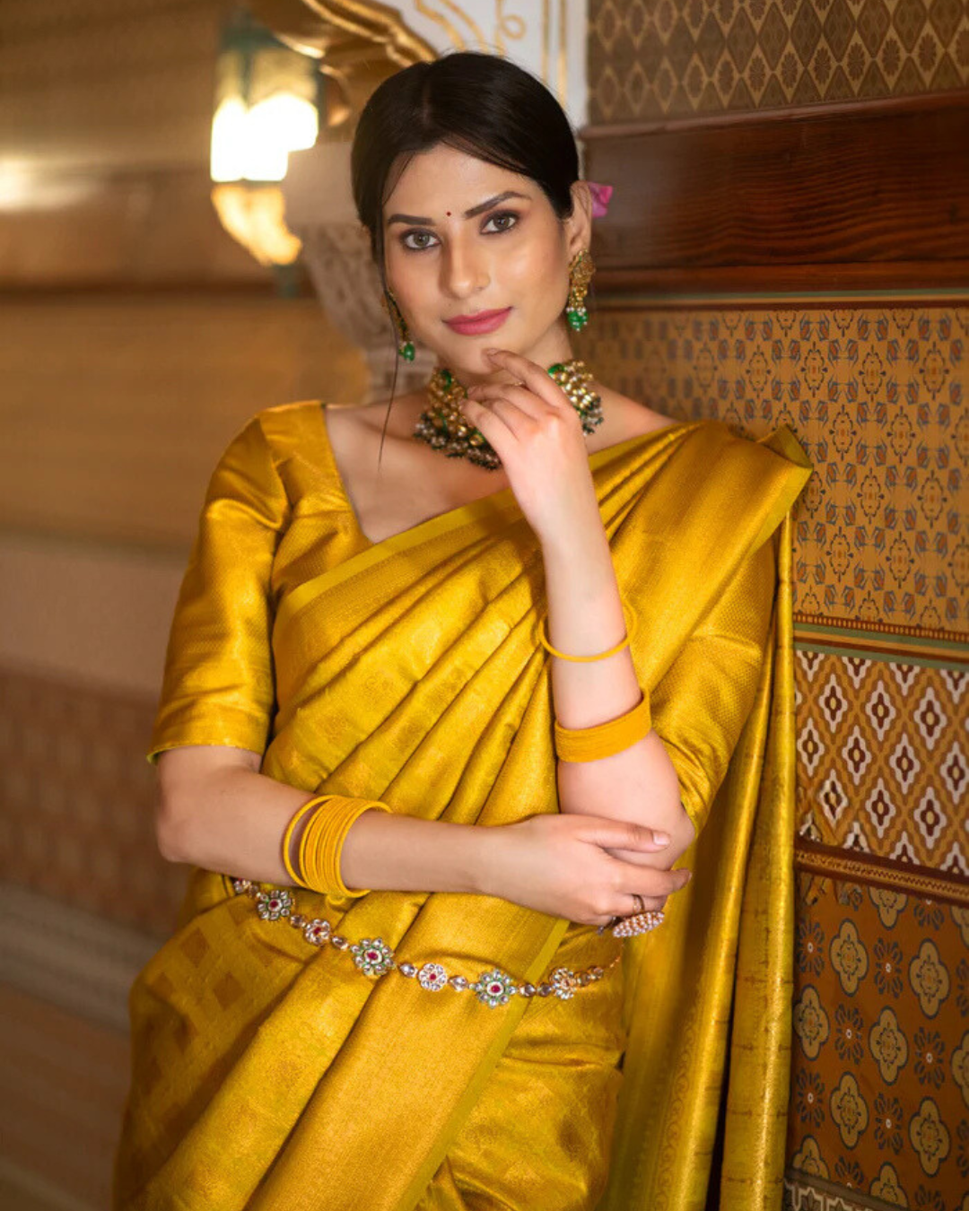 Golden woven - Banarasi Silk Saree