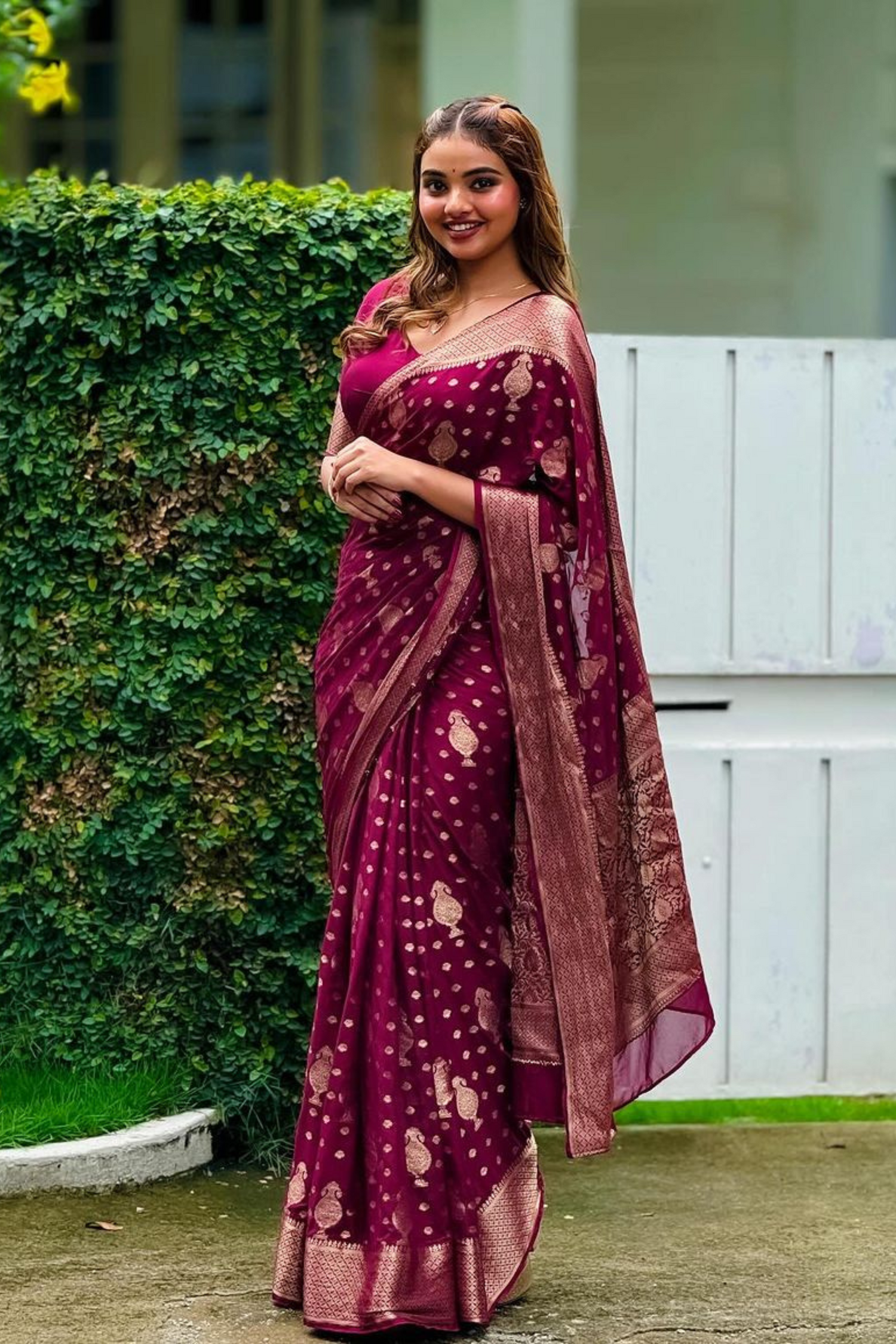 Vistara Heritage Wraps - Banarasi Soft Silk Saree