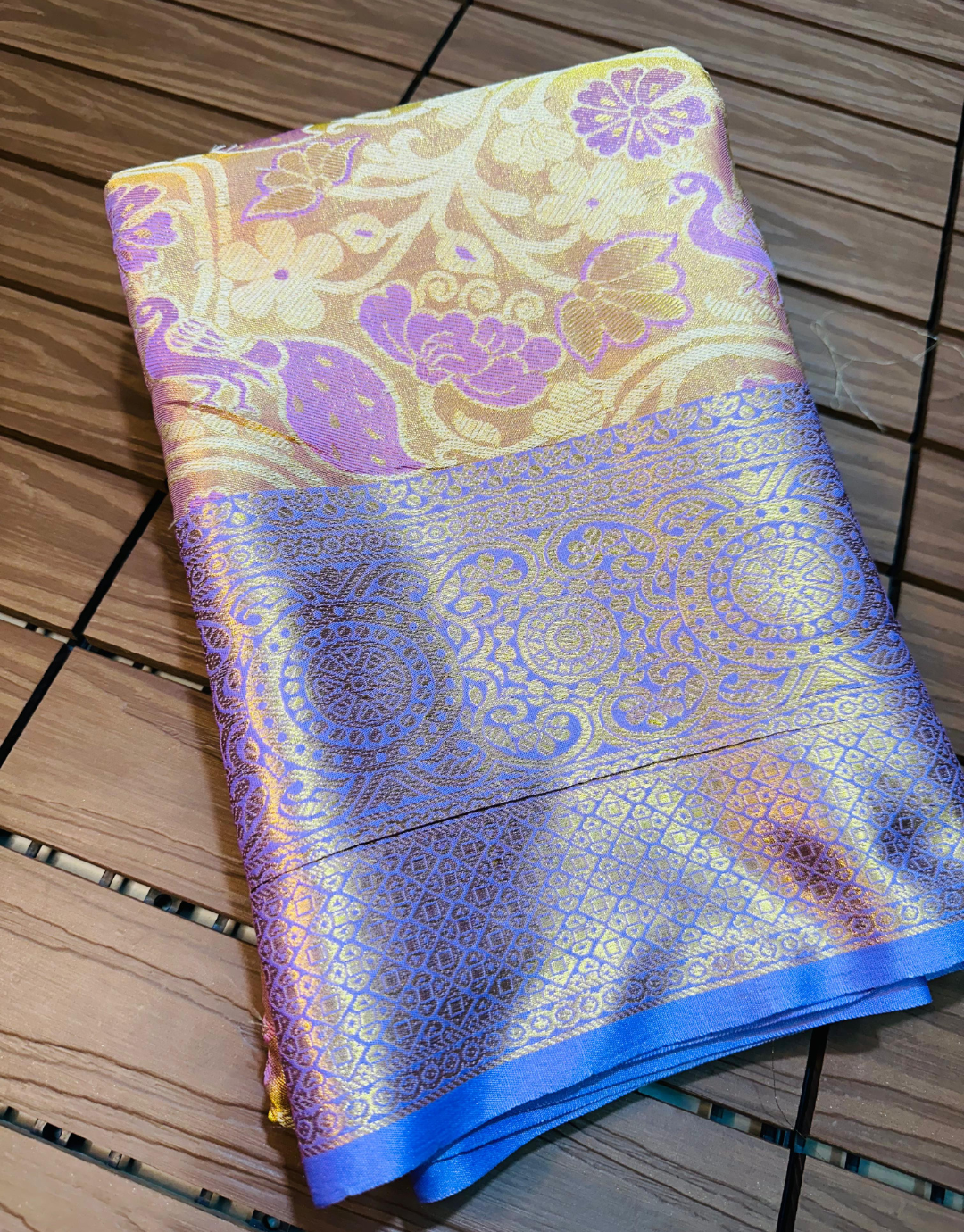 Shobha Lavender Purple Kanchipuram Silk Saree