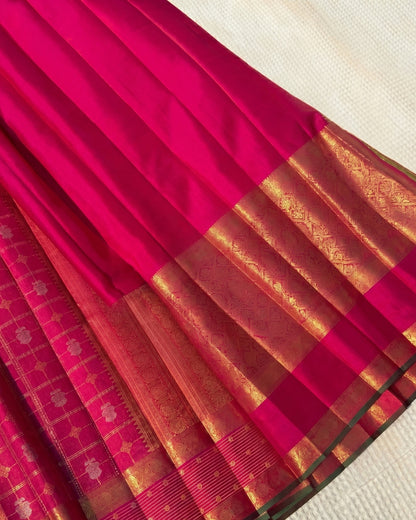 Ojalika - Regal Pink Wedding Silk Saree