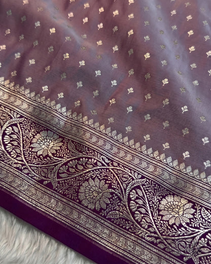 Amaira - Heritage Purple Banarasi Festive Wear Saree