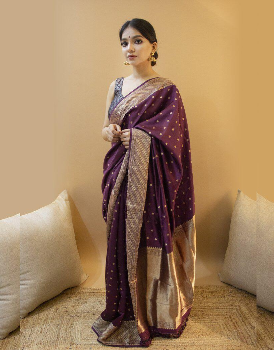 Vani Wine Dola Silk Saree