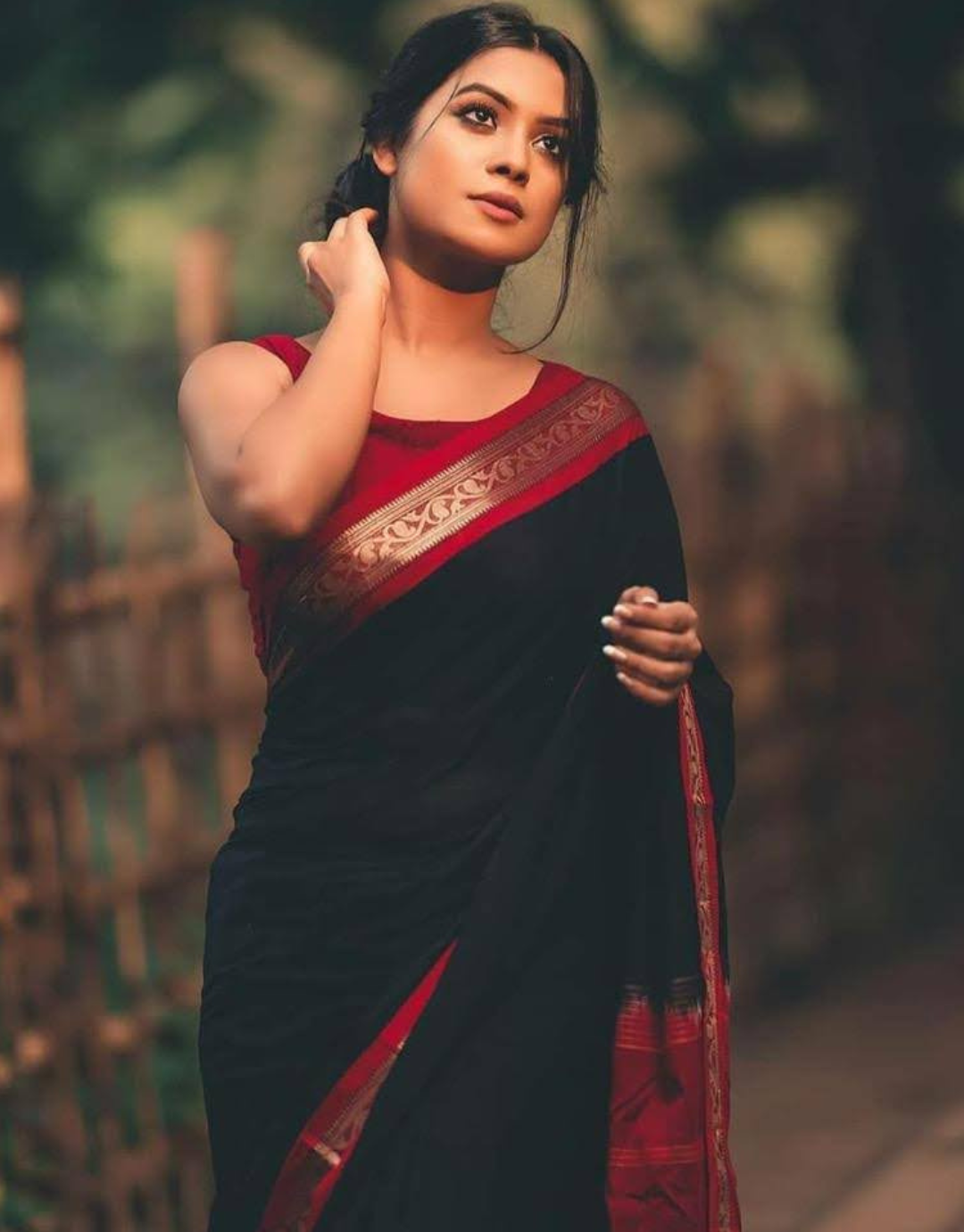 Siya Black Soft Silk Saree