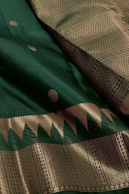 Brazzy Green - Zari Woven Saree