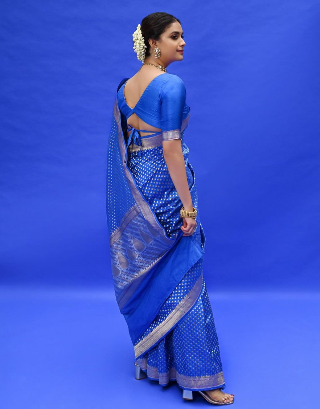 Radha RoyalBlue Soft Silk Saree