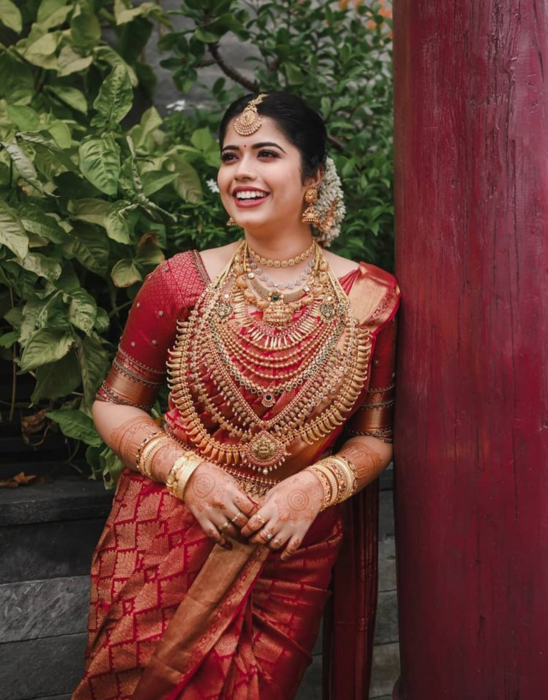 Rani Red Kanchipuram saree