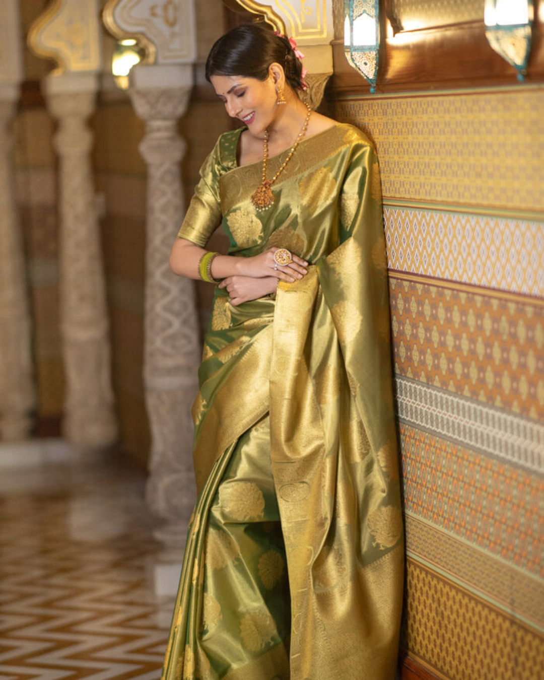 Opulent Bloom - Zariknyaa Banarasi Silk Saree