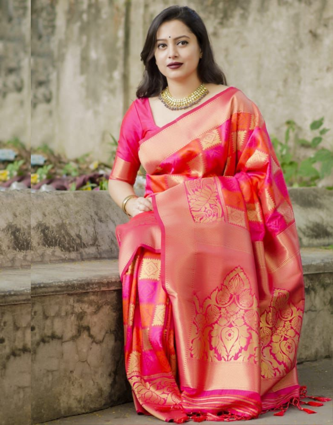 Shreya Pink Soft Silk Saree