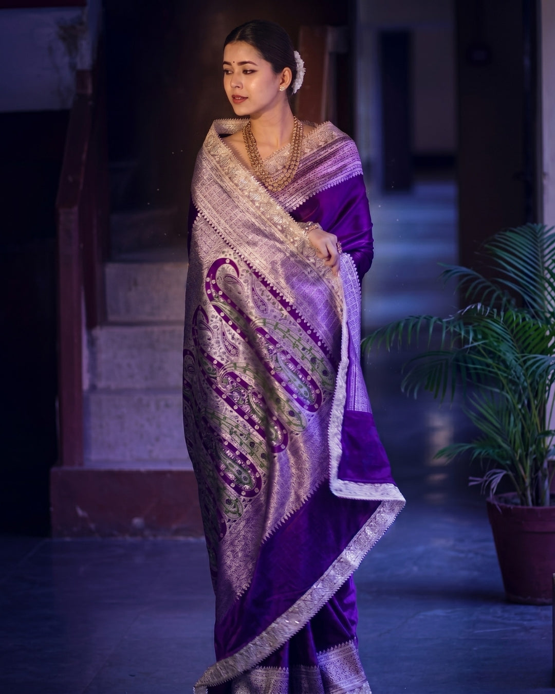 Bhumika - Heritage Purple Saree Collection