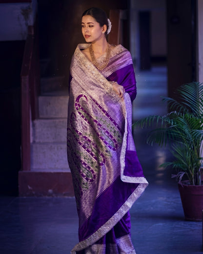 Bhumika - Heritage Purple Saree Collection