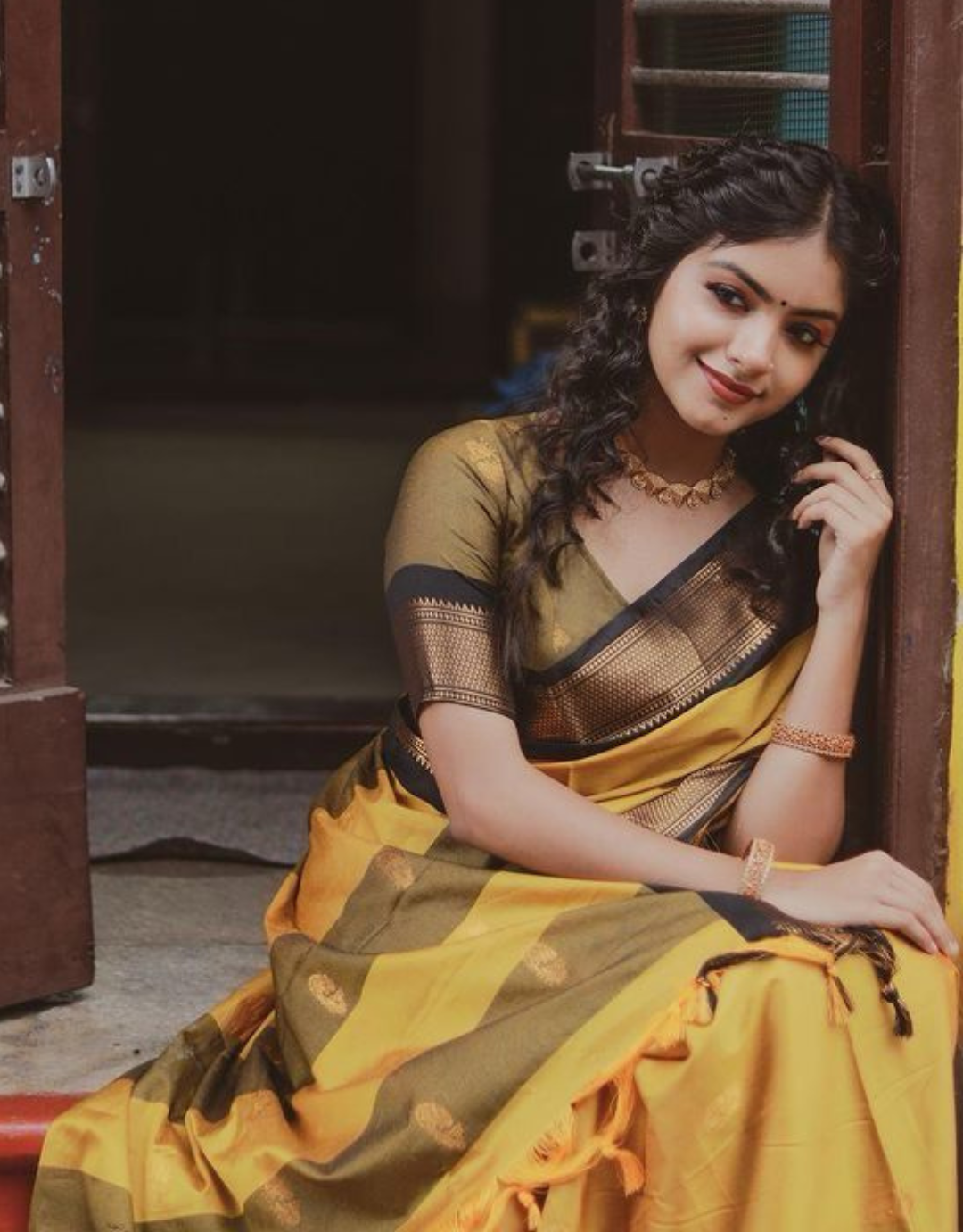 Zarika Yellow Banarasi Silk Saree