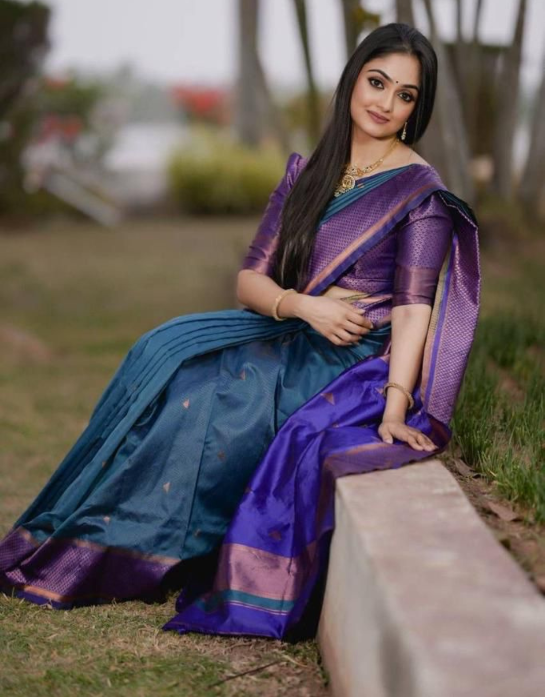 Kerry Ramagreen Soft Silk Saree