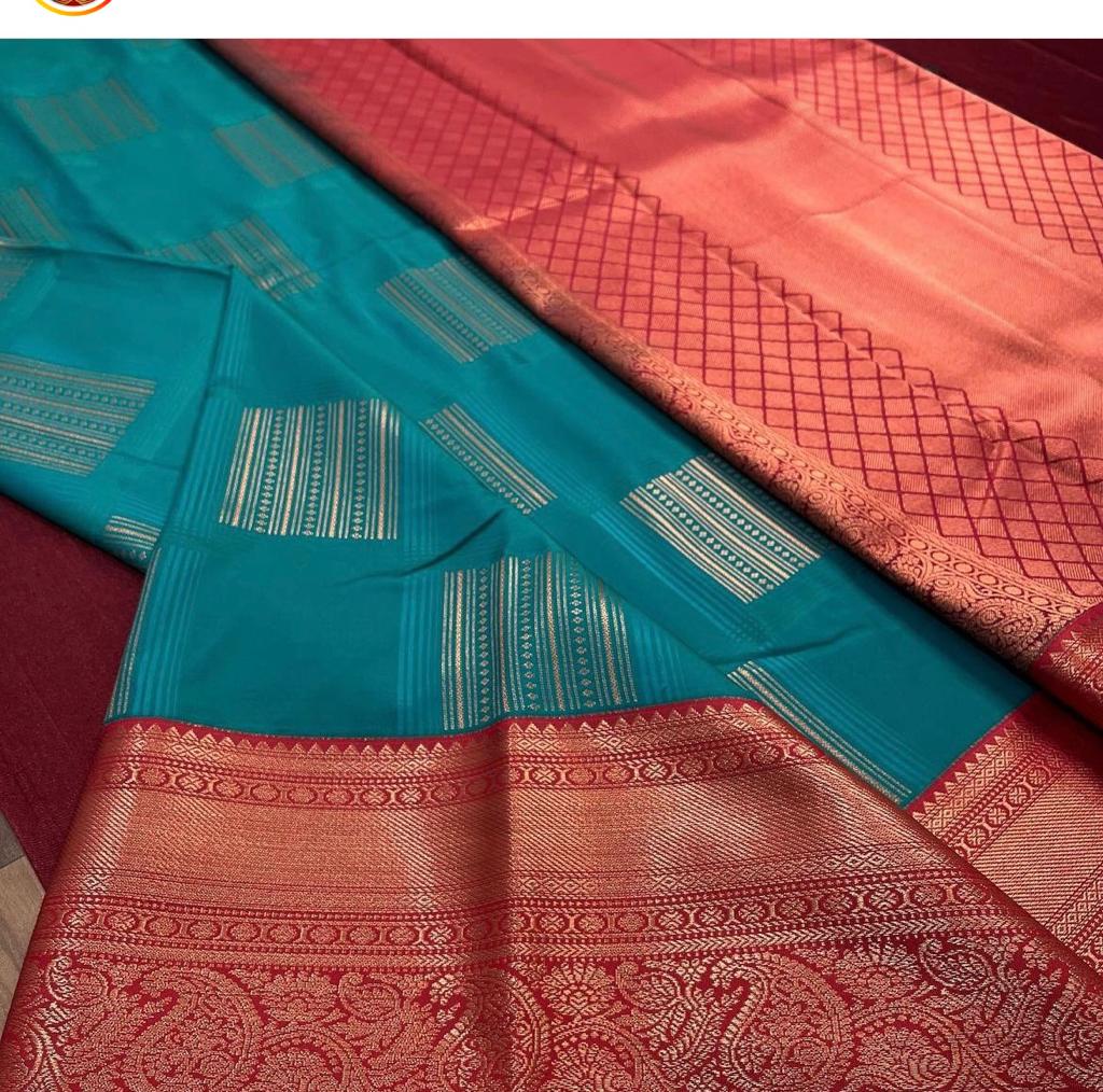 Mona SkyBlue Banarasi Silk Saree