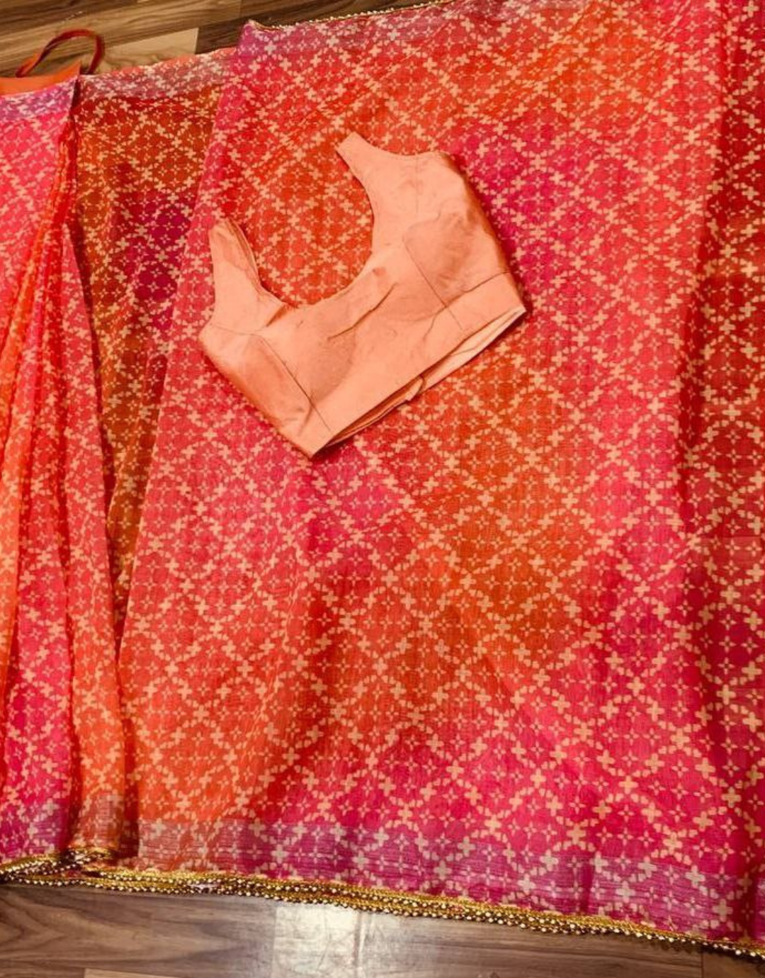 Mahi Reddish Pink Just One Minute Ready To Wear Soft Silk Saree