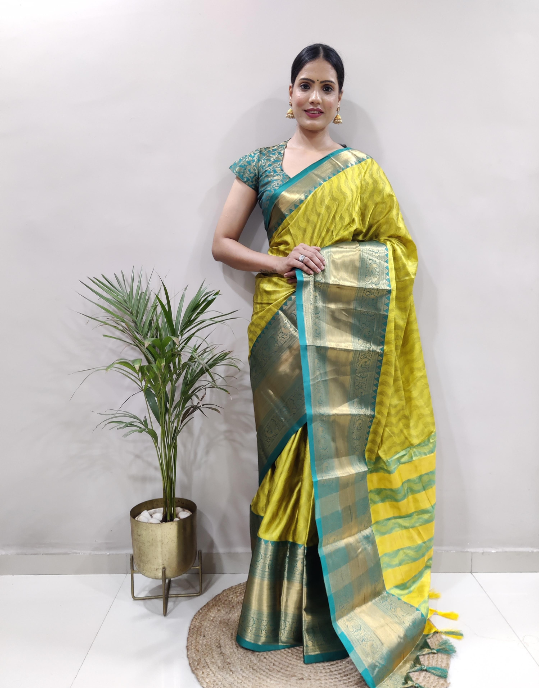 Roshni Arylide Yellow Soft Silk Saree