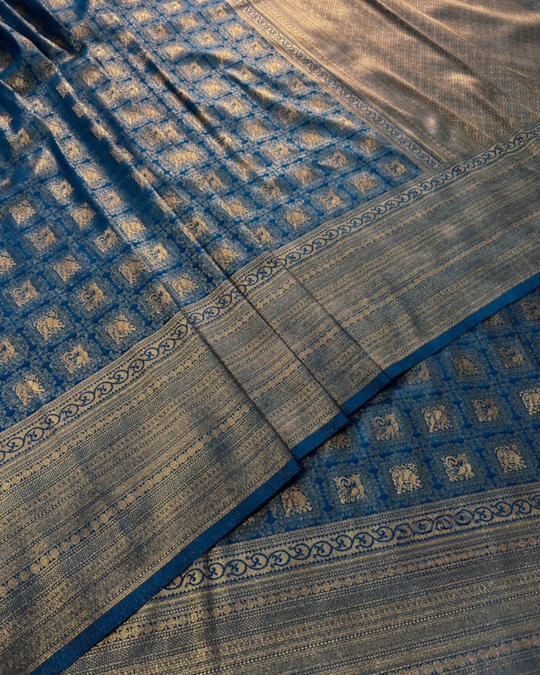 Royal Azure - Banarasi Silk Saree