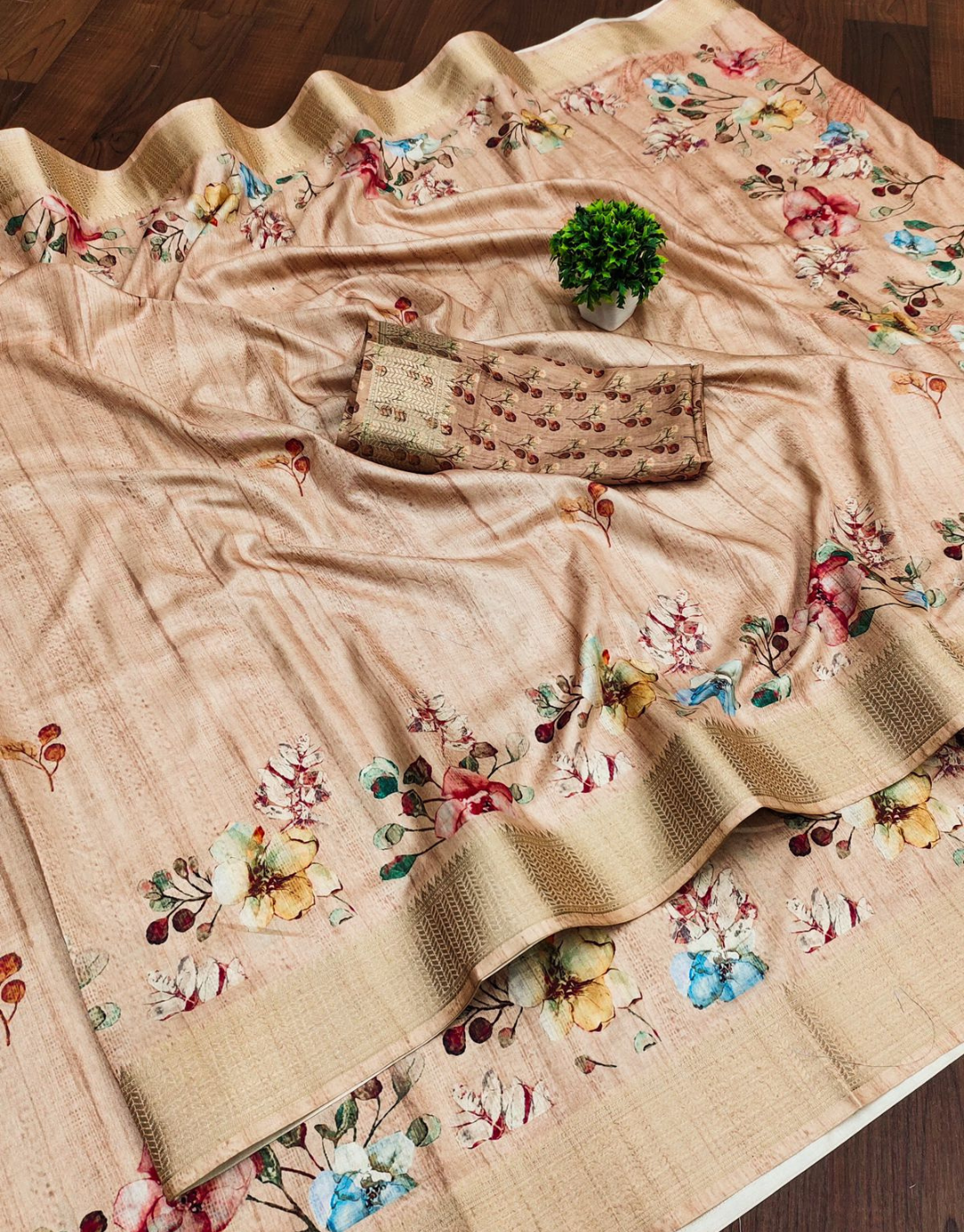 Misty Rodeo Dust Soft Silk Saree