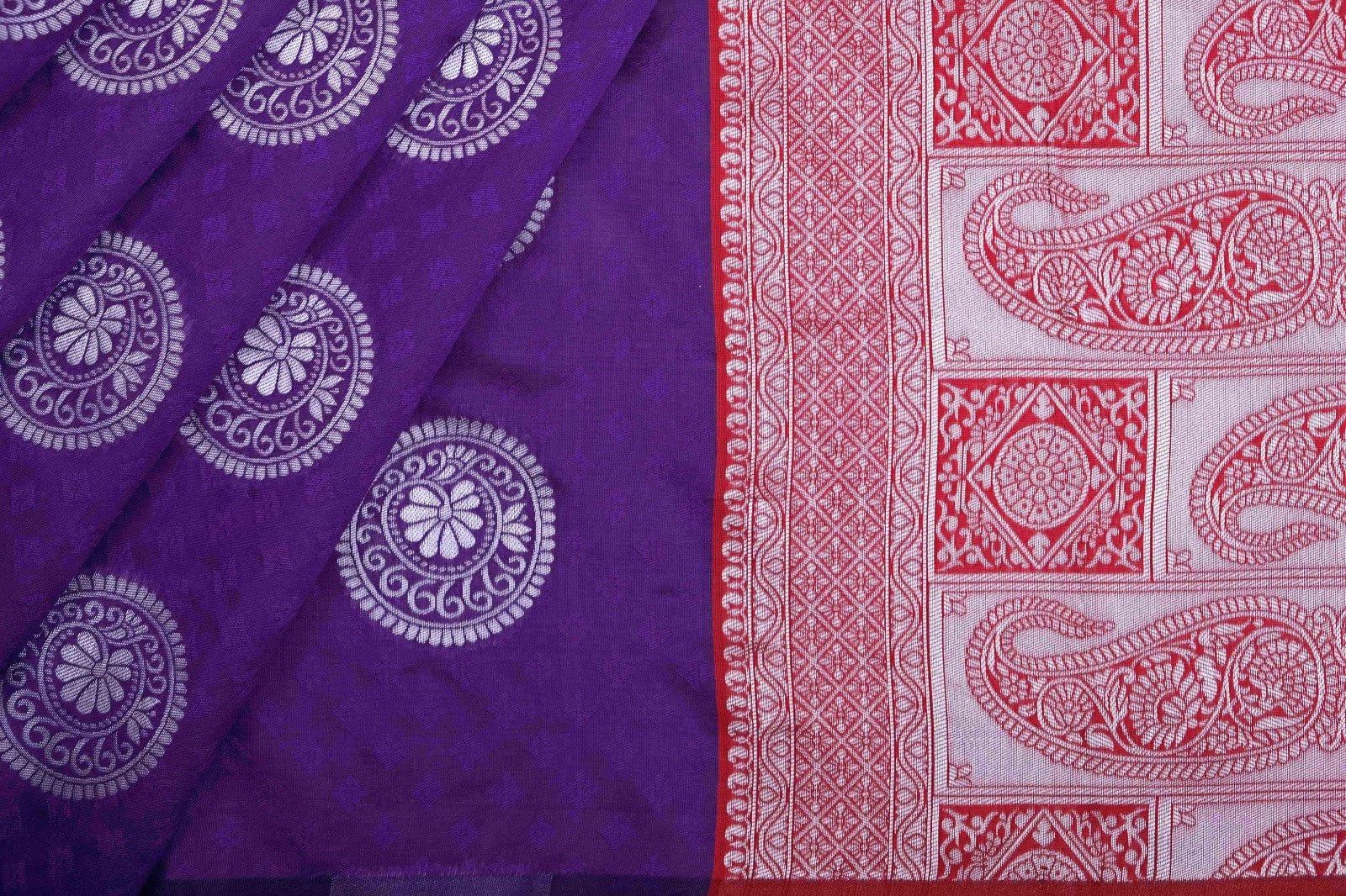 Veera Purple Soft Silk Saree